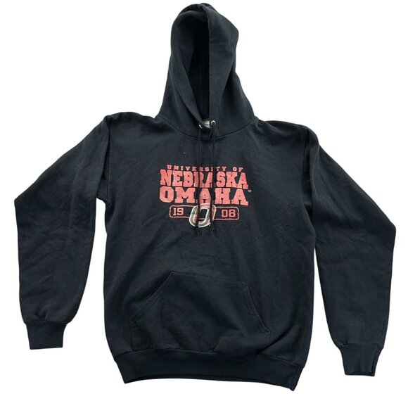 University Of Nebraska Omaha Men's Hoodie Sweatshirt Small Adult Black - Picture 1 of 8